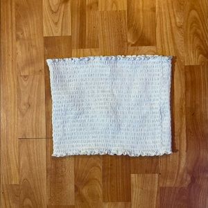 white hollister tube top